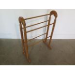 A Victorian style towel rail