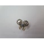 A pair of gold diamond single stone earrings - approx 0.20ct each - approx weight 1.9 grams - both