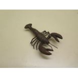 A bronze lobster - Length 9cm