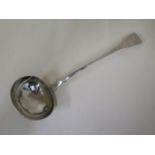 A Georgian silver ladle London 1821/22 maker TB - Length 33cm - approx weight 6.2 troy oz -