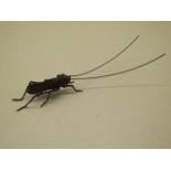 An articulated bronze insect - Length 16cm