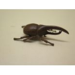 A bronze beetle - Length 6cm