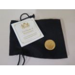2018 Queen Elizabeth II 1/4oz 24ct gold Britannia coin with certificate