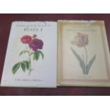 Three Ariel Press Pierre-Joseph Redoute Roses 2 and Fruits and Flowers - illustrations good, some