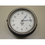 A Smiths 8 day car dashboard clock - working - Diameter 9cm