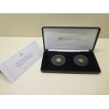 A Jubilee Mint 2017 80th Anniversary of George VI's Coronation two coin 9ct set - Denominations: 1