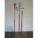 A set of three Wolf garden tools with interchangeable handles