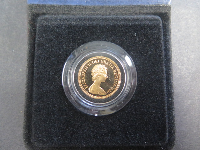 A gold full Sovereign dated 1979