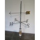 A good quality painted iron weather vase - height 170cm including base x width 100cm