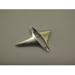 A Georg Jensen silver brooch by Henning Koppel number 339 - width 6cm - in generally good condition