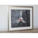 Mackenzie Thorpe - a large signed Limited Edition print - Destinys Child 43/50 - in a silvered frame