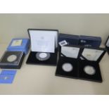 Queen Elizabeth II Sapphire Jubilee silver Piedfort £5 coin 2017, Queen Victoria 2019, Australian