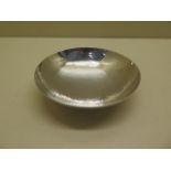 A silver planished sweet meat dish London 1956/57 maker CE - diameter 12cm - approx weight 3.7