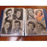 A good collection of film and music star photographs most signed including Frank Sinatra, Cliff