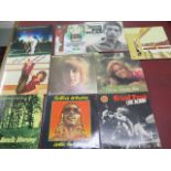 A collection of eleven LP records to include Jancis Harvey signed , From the Darkness Came Light -