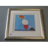 Mackenzie Thorpe - signed Limited Edition print - Having a Rest 249/850 in a silvered frame - 59cm x