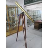 A Dollond of London The Students Astro Telescope number 7071 with five optics and travel box and