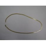 A broken 9ct gold necklace - approx weight 4.3 grams - length 46cm