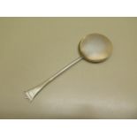 A silver serving spoon - London 1908/09, maker HB - length 22cm - approx weight 1.8 troy oz -