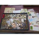 A collection of World coinage and some stamps