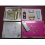 Estee Lauder Youth Dew gift set and spray and Nina Ricci L'air du Temps gift set - believed to be
