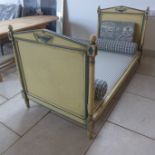An Empire style painted day bed - Height 97cm x Width 89cm