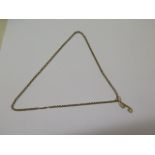 A hallmarked 9ct pendant on a 44cm chain, not marked, tests to approx 9ct, total weight approx 8.4