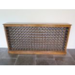 A good quality burr walnut veneered wine rack made by a local furniture maker to a high standard -