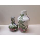 Two Cobridge Stoneware vases - Height 17cm and 12cm - both good condition
