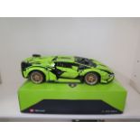 A lego Technic Lamborghini sian FKP 7 42115, built with box and instructions believed to be complete