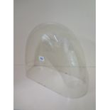 A glass dome - height 35cm x 42cm x 18cm - in good condition