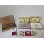 Four sealed boxes of Cigars, 25 Punch Habana Manuel Lopez Petit Coronas, 25 Willem II Cigars, 25