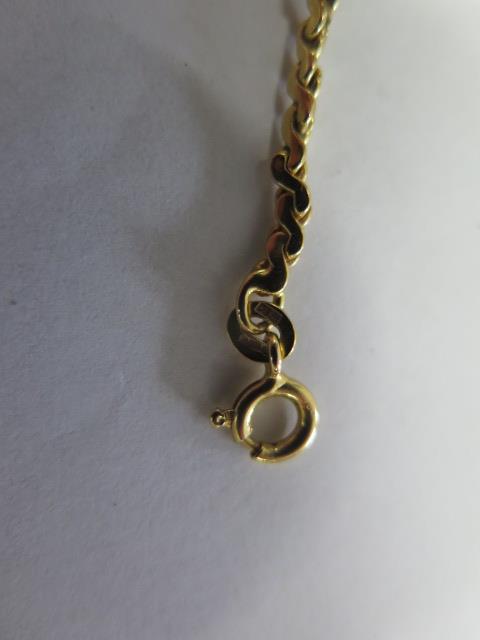 A hallmarked 14ct yellow gold necklace - length 103cm - approx weight 17.2 grams - in good - Image 2 of 2