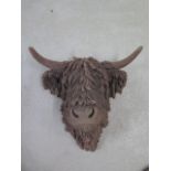 An Abigail Ahern edition decorative Highland Cattle head