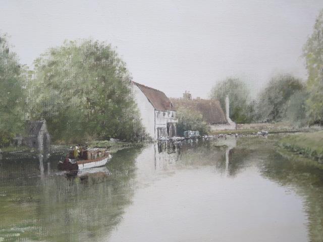 John Caesar Smith (b.1930) Cambridgeshire artist, On the Great Ouse, oil on canvas, signed and dated - Image 2 of 4