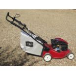 A Toro Recycler 48cm lawn mower self propelled with electric start model 20952 with a TX-159 GTS