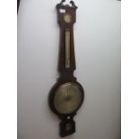 A 19th century mahogany barometer, the level signed W A Reeves Cranbrook - Height 109cm