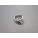 A Georg Jensen silver ring designed by Viviana Torun Bulow Hube, no 148, size N, in good condition