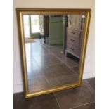 A modern gilt mirror, 113cm x 87cm