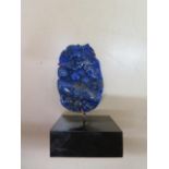 A lapis carving, carving 6cm x 4cm, in good condition