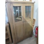 A good quality oak display cabinet, 160cm tall x 100cm wide, new ex-display retails at £750