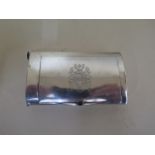 A 900 silver cigarette case with vesta and propelling pencil, marks for Louis Kuppenheim with