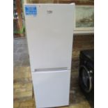 A used Beko Fridge freezer CFG1552W, 152cm tall x 54cm x 55cm