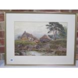 A framed and glazed watercolour by Augustus- Walford-Weedon (1838-1908) signed and dated 1872 The