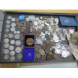 A good collection of assorted coinage mainly British dating from Queen Victoria including three
