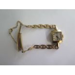 A Tudor Royal 19ct yellow gold ladies manual wind wristwatch, approx 14.7 grams, in generally good