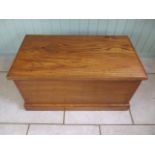 A new oak toy/storage box made by a local craftsman to a high standard, 48cm tall x 95cm x 52cm