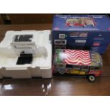 A Sun Star Woodstock Volkswagen Kombi diecast 1/12 scale with box, some loose parts- front wheel and