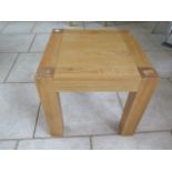 A good quality oak side table in good condition, 60cm x 60cm