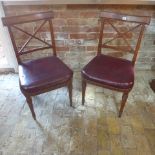 A pair of 19th Century side chairs